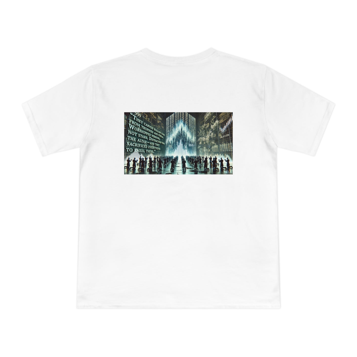 Altars of Distraction Unisex T‑Shirt White by TOLS – ethically made from organic cotton.