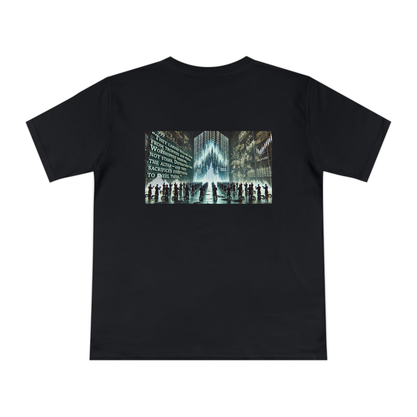 Altars of Distraction Unisex T‑Shirt Black by TOLS – ethically made from organic cotton.