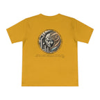 Quantum Respawn Unisex T‑Shirt Mango by TOLS – ethically made from organic cotton.