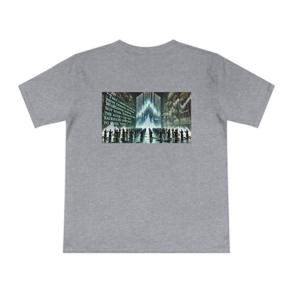 Altars of Distraction Unisex T‑Shirt Melange Grey by TOLS – ethically made from organic cotton.