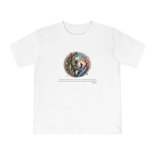 Broadcast Awe Unisex T‑Shirt White by TOLS – ethically made from organic cotton.