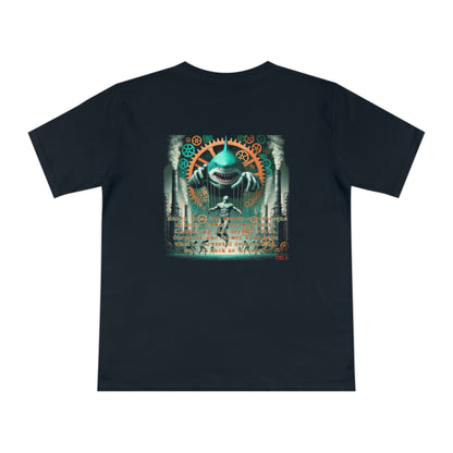Harvested Hunger Unisex T‑Shirt Navy Blue by TOLS – ethically made from organic cotton.
