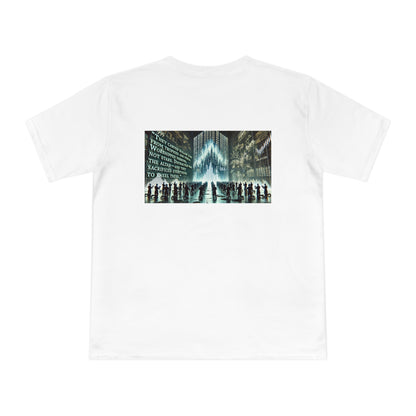 Altars of Distraction Unisex T‑Shirt White by TOLS – ethically made from organic cotton.