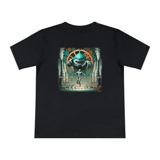 Harvested Hunger Unisex T‑Shirt Black by TOLS – ethically made from organic cotton.