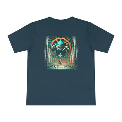 Harvested Hunger Unisex T‑Shirt Denim Blue by TOLS – ethically made from organic cotton.