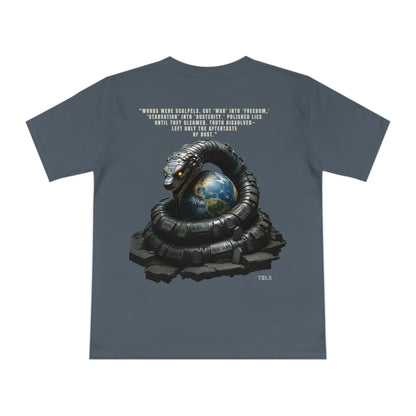 Rust-Tongued Unisex T‑Shirt Dark Grey by TOLS – ethically made from organic cotton.
