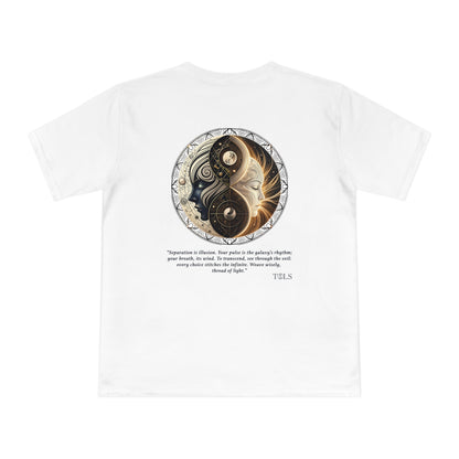 Thread of Light Unisex T‑Shirt White by TOLS – ethically made from organic cotton.