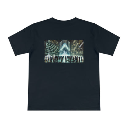 Altars of Distraction Unisex T‑Shirt Navy Blue by TOLS – ethically made from organic cotton.