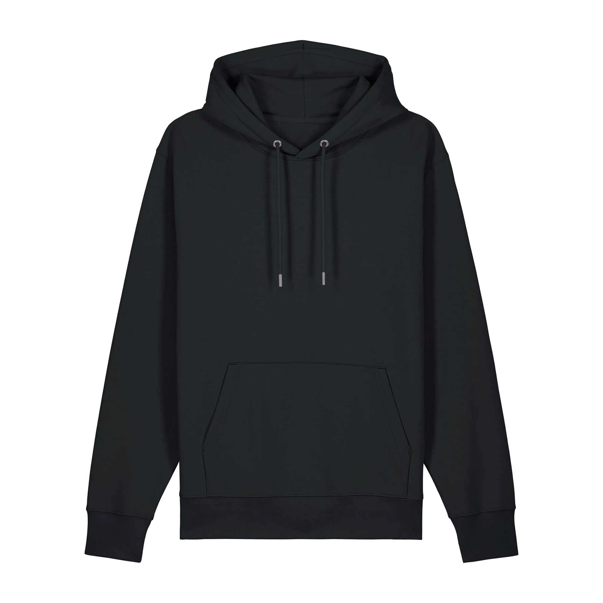 Unisex Heavyweight Organic Hoodie Black front Chaos Dy Design