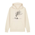 Unisex Heavyweight Organic Hoodie Natural Raw front Bend Not Break