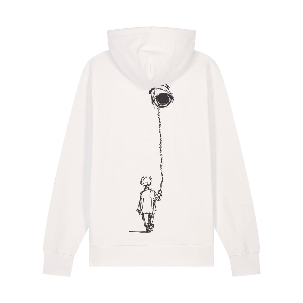 Unisex Heavyweight Organic Hoodie Off-white back Control Tool