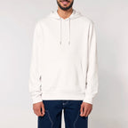Unisex Heavyweight Organic Hoodie Off-white model male front Always Been