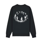 Unisex Heavyweight Organic Sweatshirt Black back Life on Display