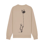 Unisex Heavyweight Organic Sweatshirt Desert Dust back Control Tool