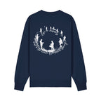 Unisex Heavyweight Organic Sweatshirt French Navy back Life on Display