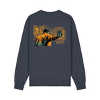 Unisex Heavyweight Organic Sweatshirt India Ink Grey back Hollow System