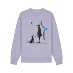 Unisex Heavyweight Organic Sweatshirt Lavender front Meaningful Life