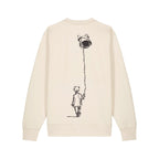 Unisex Heavyweight Organic Sweatshirt Natural Raw back Control Tool