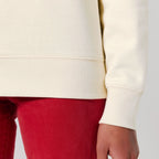 Unisex Heavyweight Organic Sweatshirt Natural Raw sleeves Bend Not Break