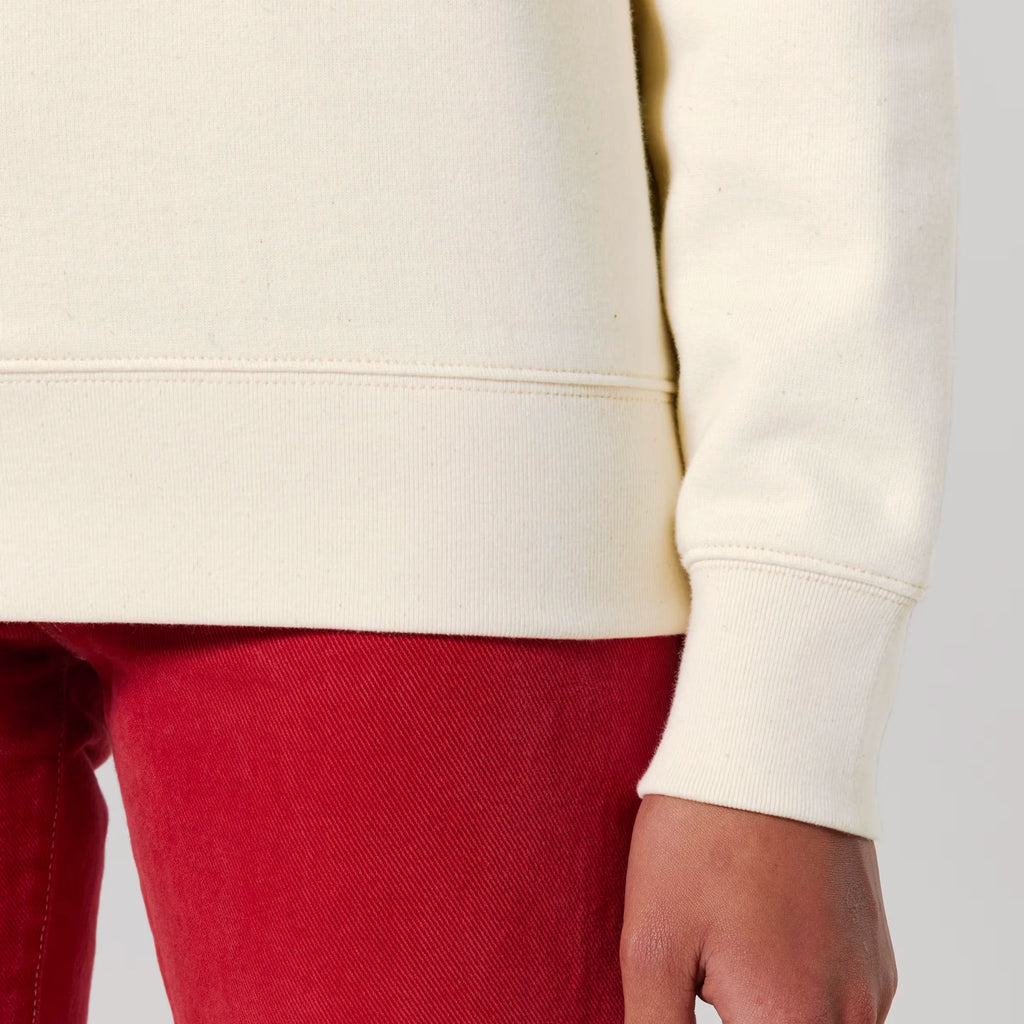 Unisex Heavyweight Organic Sweatshirt Natural Raw sleeves Control Tool