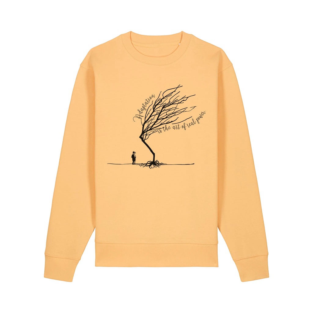 Unisex Heavyweight Organic Sweatshirt Nispero front Bend Not Break