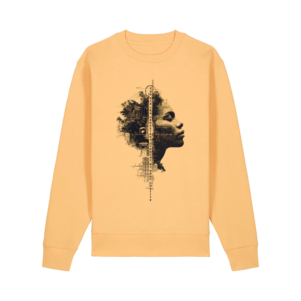 Unisex Heavyweight Organic Sweatshirt Nispero front Conscious Creator