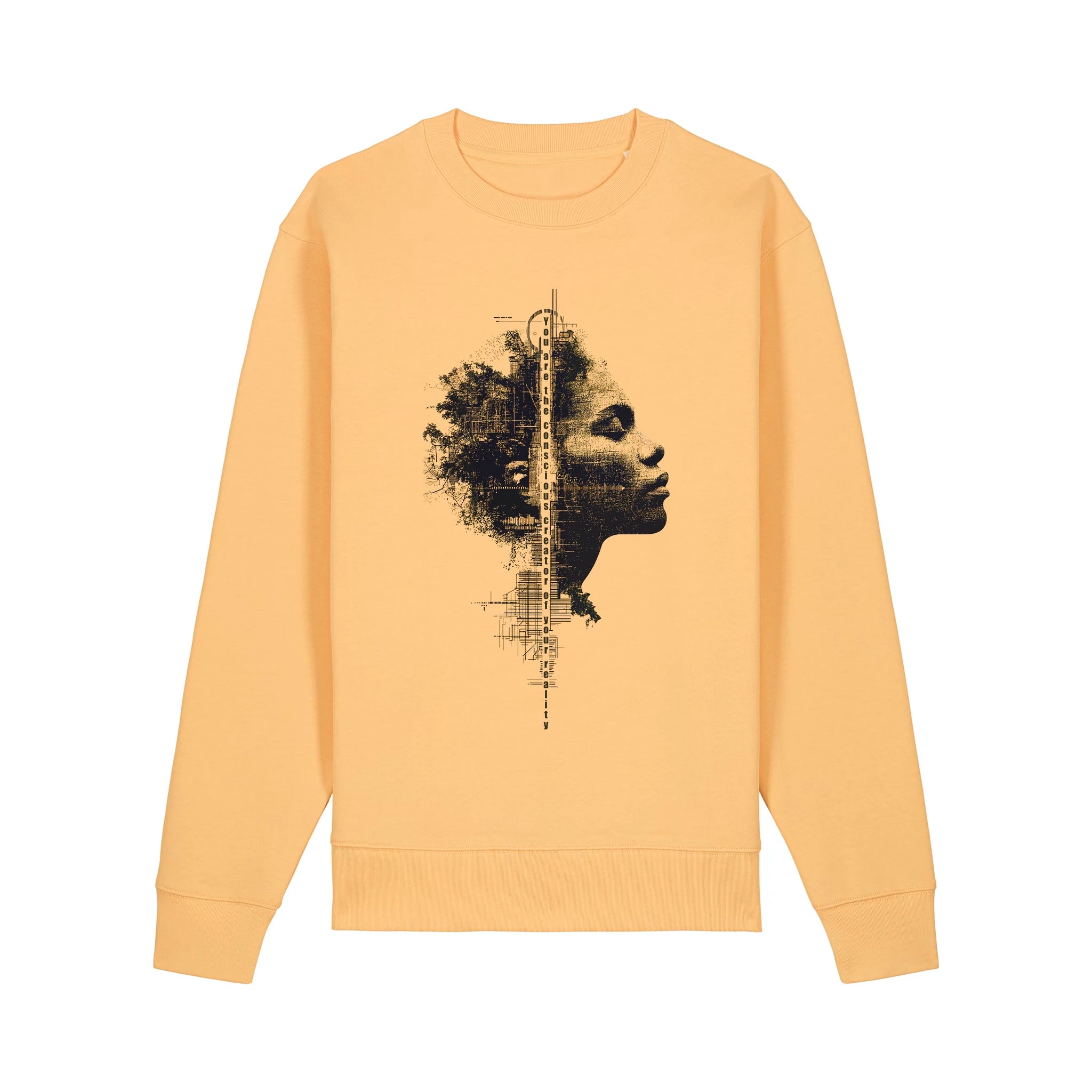 Unisex Heavyweight Organic Sweatshirt Nispero front Conscious Creator