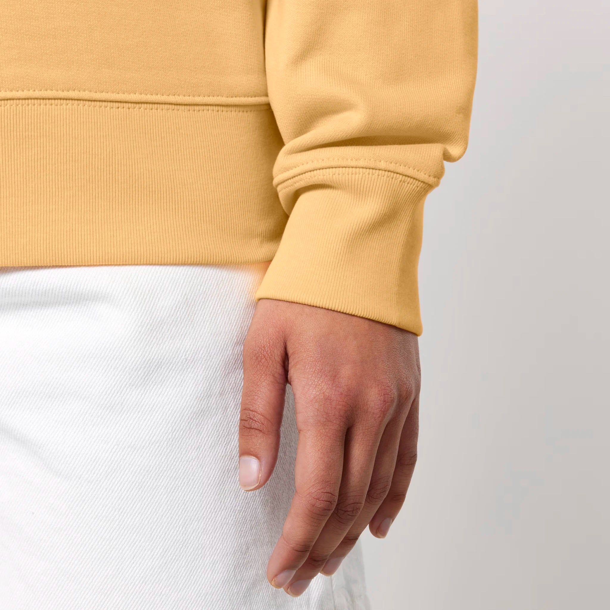 Unisex Heavyweight Organic Sweatshirt Nispero sleeves Meaningful Life