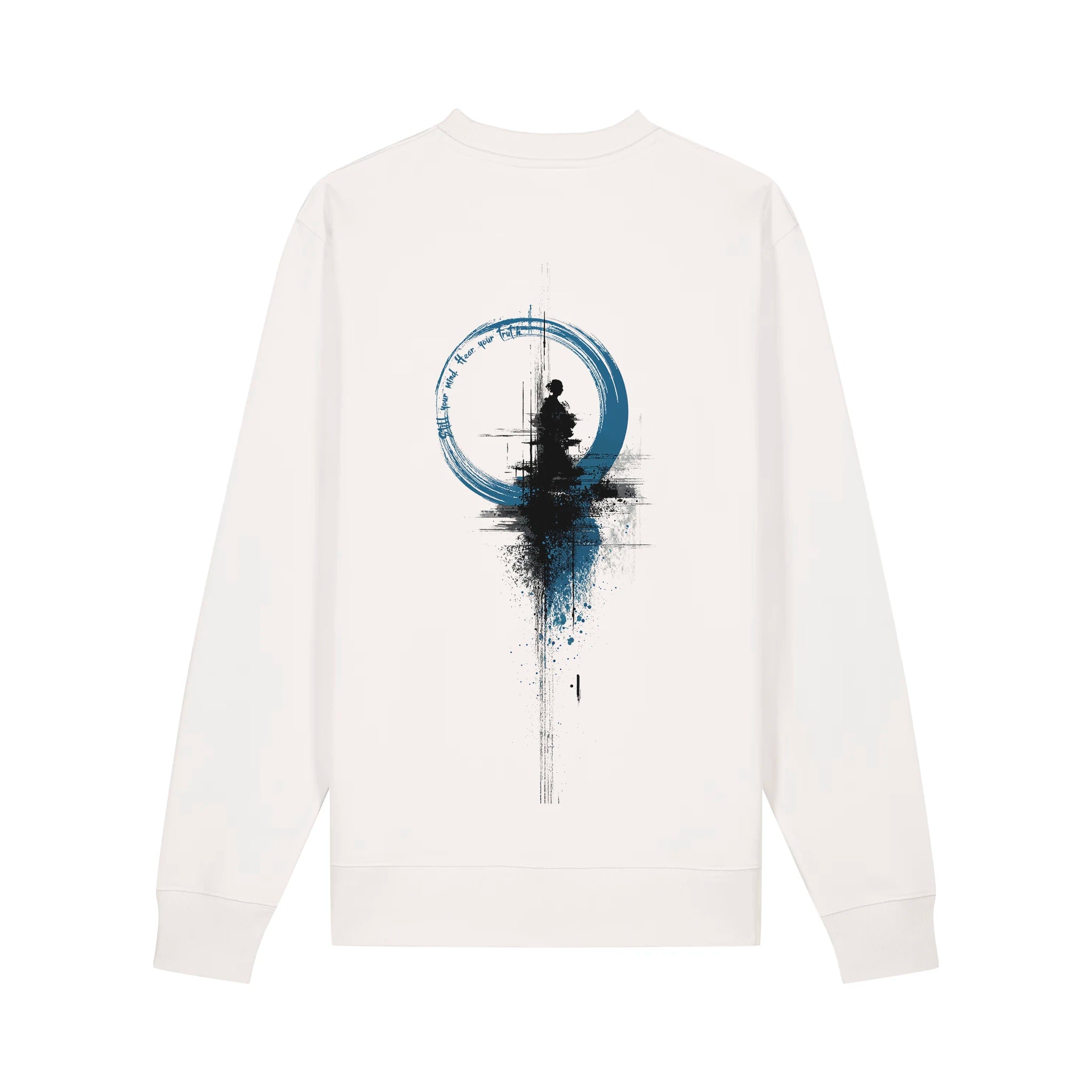 Unisex Heavyweight Organic Sweatshirt Off-white back Inner Truth