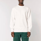 Unisex Heavyweight Organic Sweatshirt Off-white model male front Inner Truth