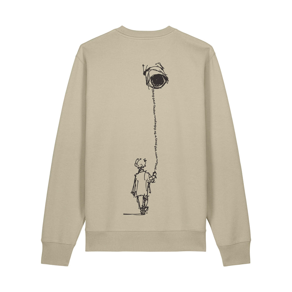 Unisex Heavyweight Organic Sweatshirt Stone back Control Tool