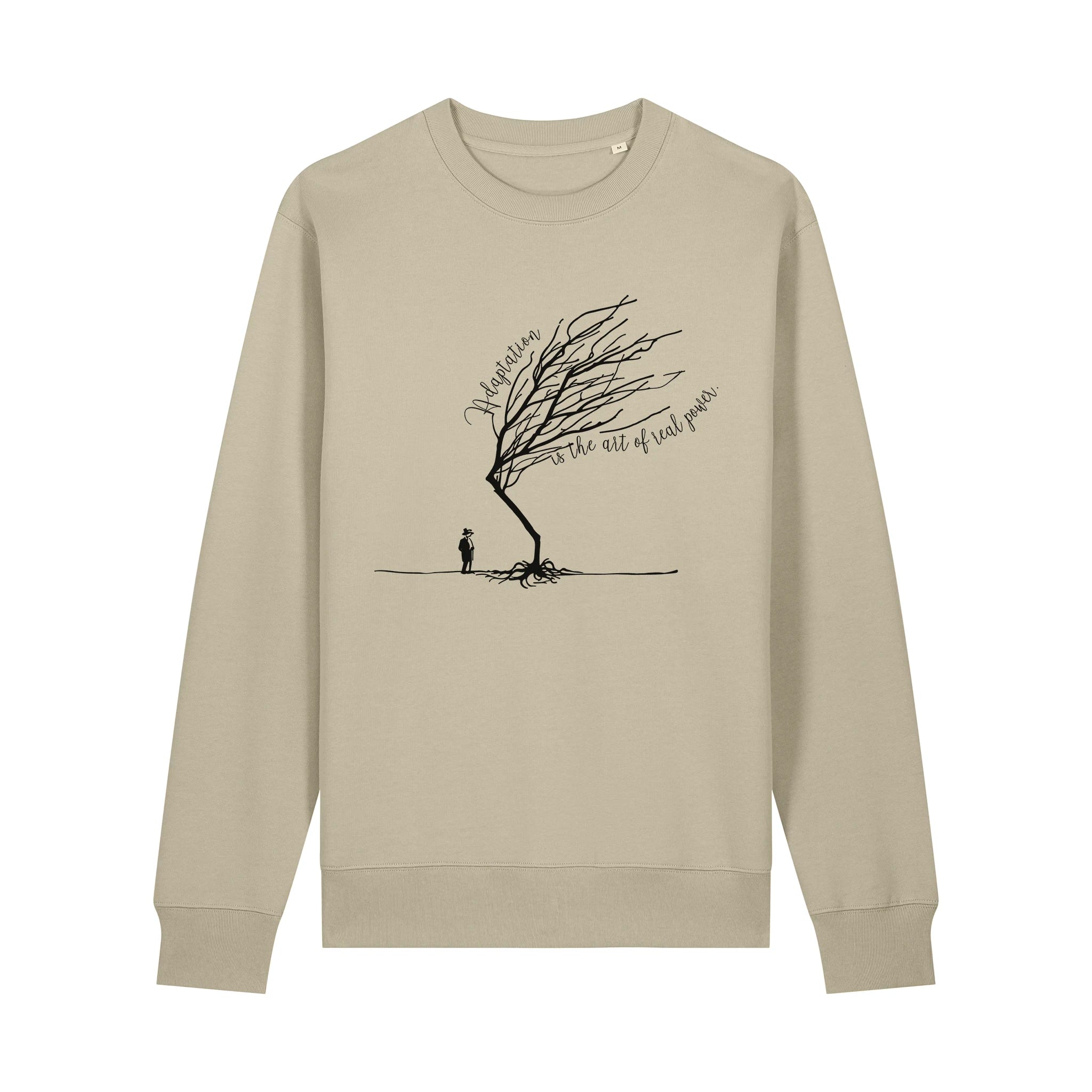 Unisex Heavyweight Organic Sweatshirt Stone front Bend Not Break