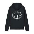Unisex Organic Midweight Recycled Hoodie Black back Life on Display