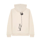 Unisex Organic Midweight Recycled Hoodie Natural Raw back Control Tool