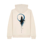 Unisex Organic Midweight Recycled Hoodie Natural Raw back Inner Truth