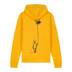Unisex Organic Midweight Recycled Hoodie Spectra Yellow back Control Tool