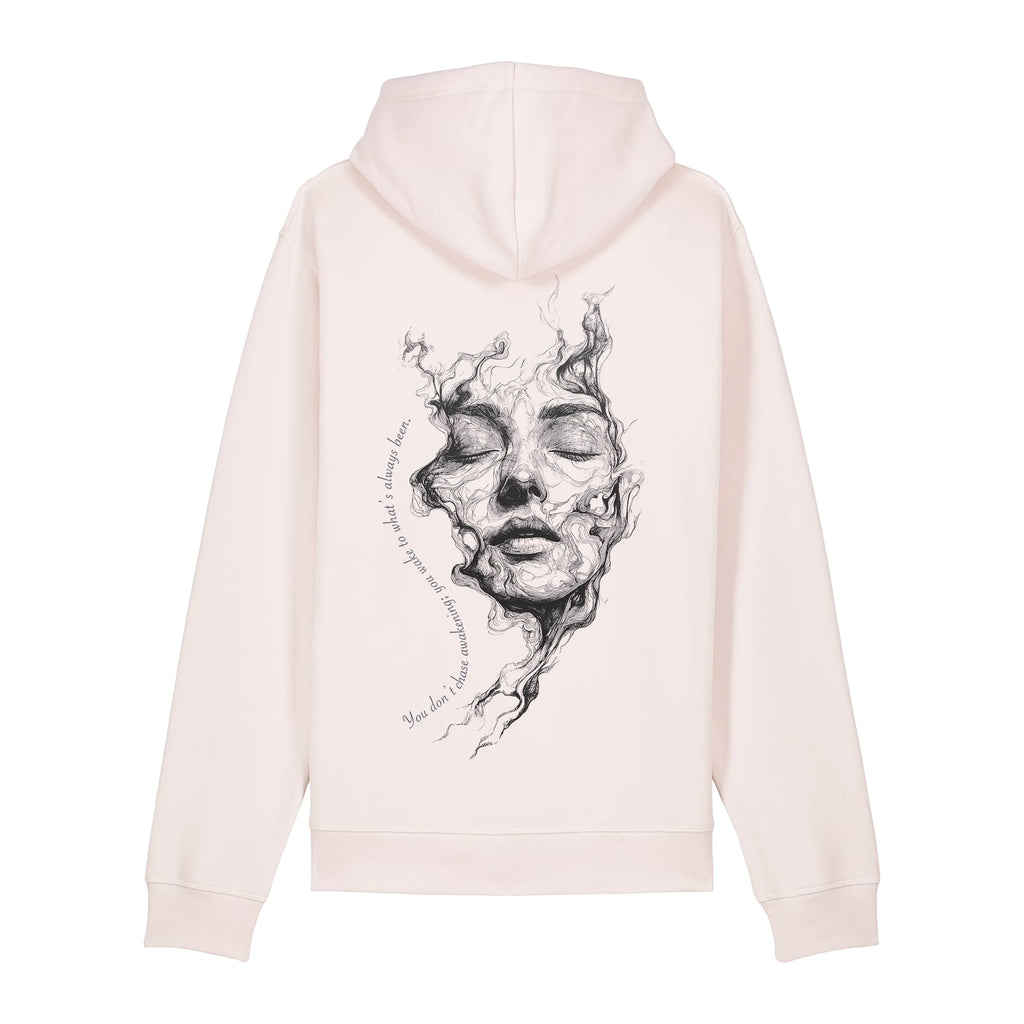 Unisex Organic Midweight Recycled Hoodie Vintage White back Always Been