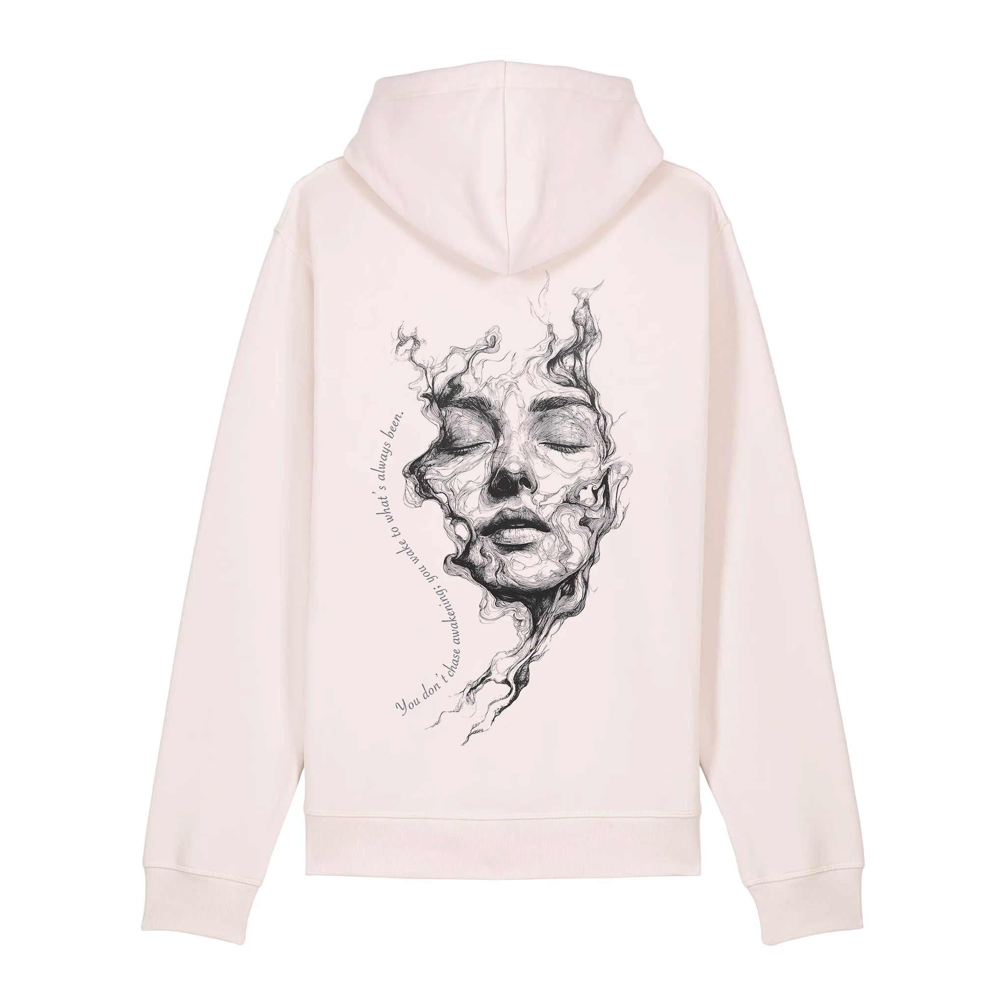 Unisex Organic Midweight Recycled Hoodie Vintage White back Always Been