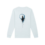 Unisex Organic Midweight Recycled Sweatshirt Blue Ice back Inner Truth