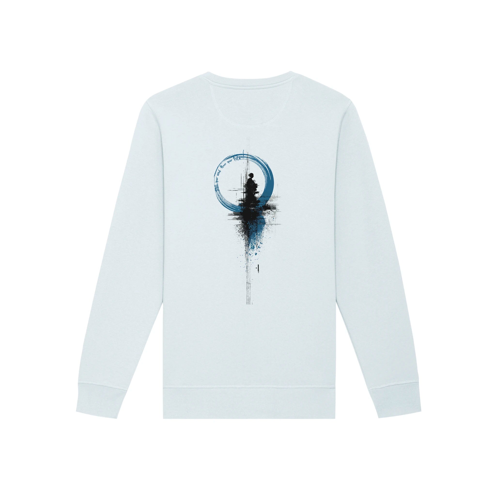 Unisex Organic Midweight Recycled Sweatshirt Blue Ice back Inner Truth