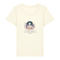 TOLS The Awakening theme women's fitted organic cotton T-shirt in Cream, front - Sleepless Light