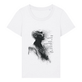 TOLS The Awakening theme women's fitted organic cotton T-shirt in White, front - Tune In