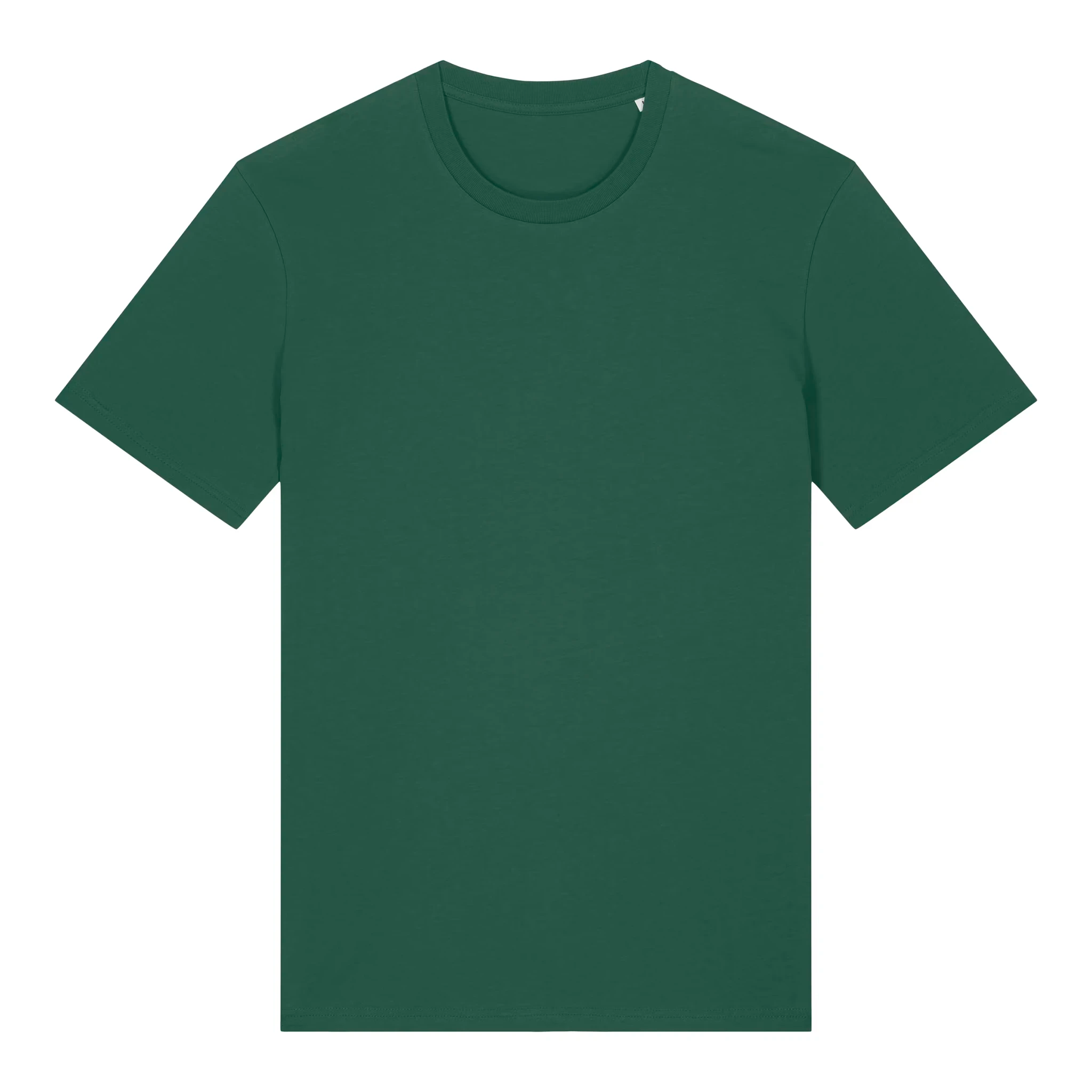 TOLS The Old Ways theme men's unisex medium fit organic cotton T-shirt in Bottle Green, front - Life on Display