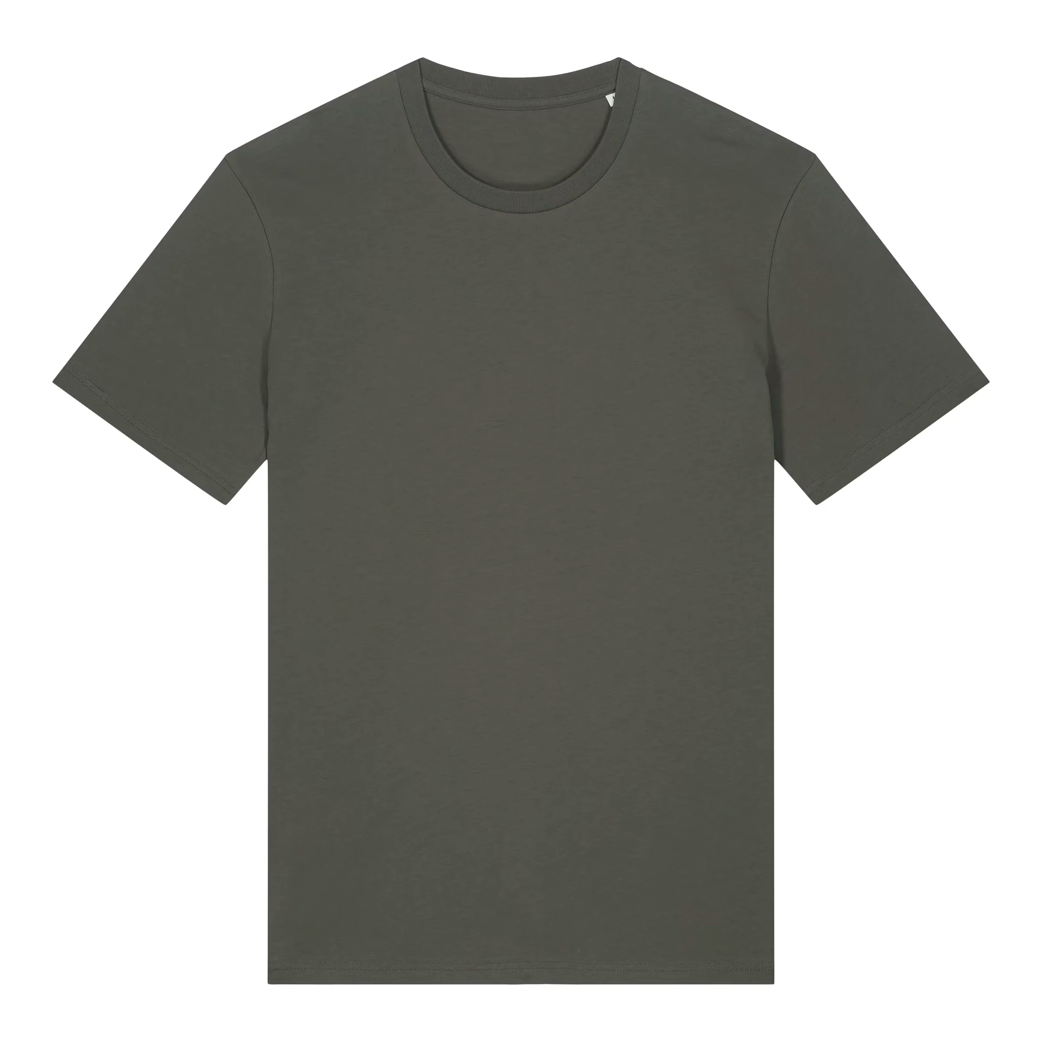 TOLS The Old Ways theme men's unisex medium fit organic cotton T-shirt in Khaki, front - Life on Display